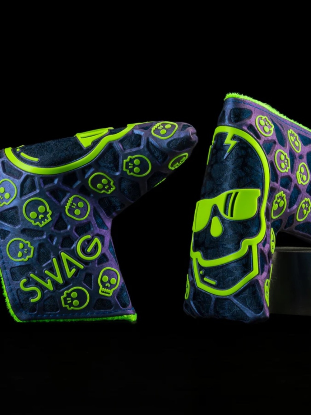 SWAG DAZZLE BLUE SKULL  BLADE COVER- Brand New